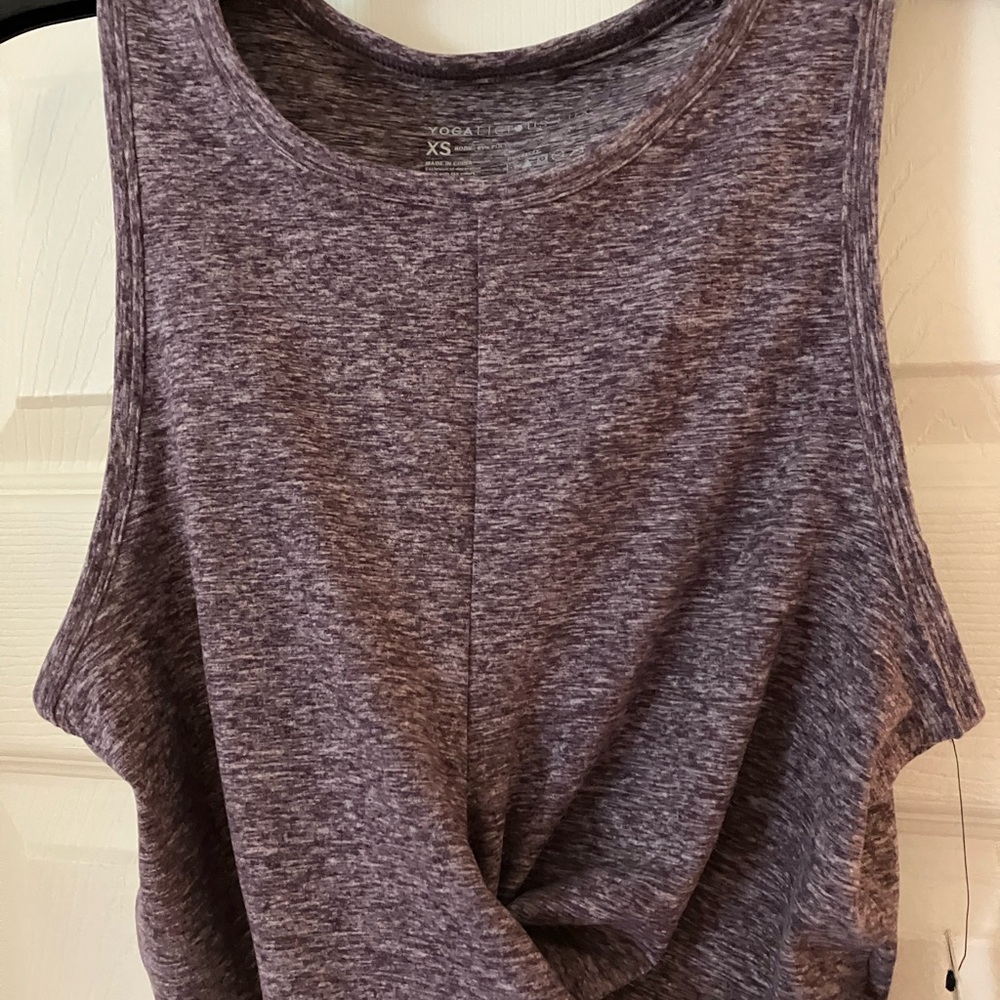 Yogalicious Heather Gray Muscle Tee